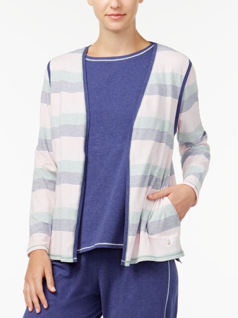 Nautica Womens Open Lounge Cardigan